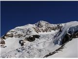 Monte Rosa V ospredju Schnedomspitze 4277m, ozadju pa Lyskamm 4527m
